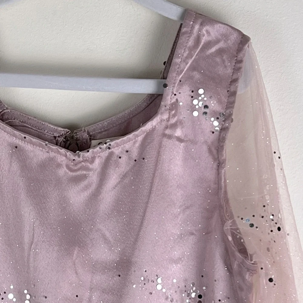 Joyfolie | Cowgirl Princess Cottagecore Fairy Floral Layla Dress Blush | 12